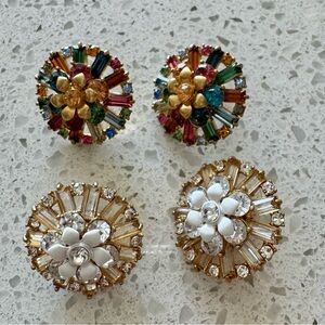 J.Crew earrings, two pairs
